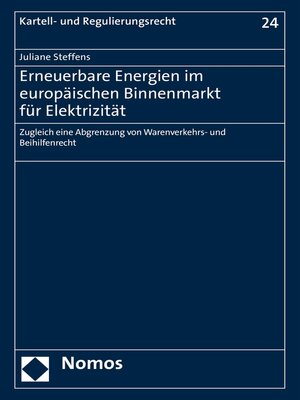 cover image of Erneuerbare Energien im europäischen Binnenmarkt für Elektrizität
